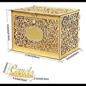 Wooden Wedding Card Box
